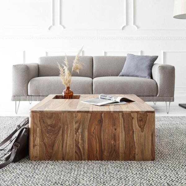Dovl Solid Wood Square Coffee Table - Image 1