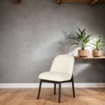 Harry Solid Wood Armless Upholstered Dining Chair - Image 2