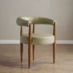 Sutton Solid Wood Curved Dining Chair