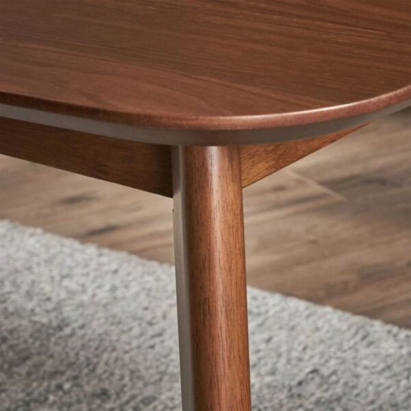 Goko Solid Wood Rectangular 6-Seater Dining Table - Image 5