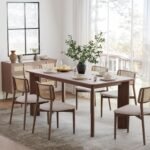 Geto Solid Wood Rectangular 6-Seater Dining Table - Image 2
