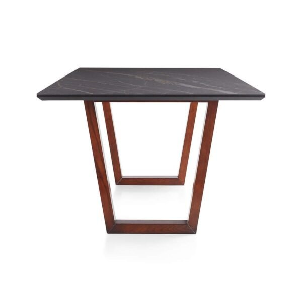 Gimo Solid Wood and Marble Top 8-10 Seater Dining Table - Image 5