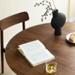 Fred Modern Round Solid Wood Dining Table - Image 4