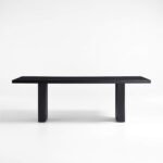 Duke Solid Wood Black 8-Seater Dining Table - Image 3
