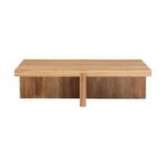 Thomas Solid Wood Contemporary Rectangular Coffee Table - Image 3