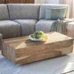 Exon Solid Wood Fluted Coffee Table - Image 2