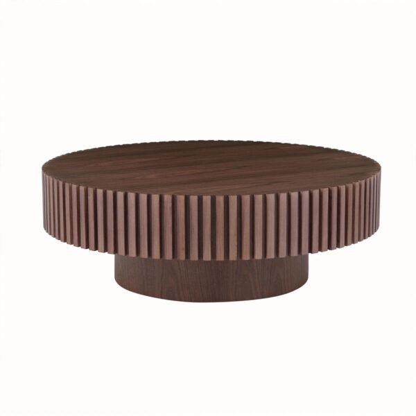Starc Solid Wood Round Coffee Table - Image 5