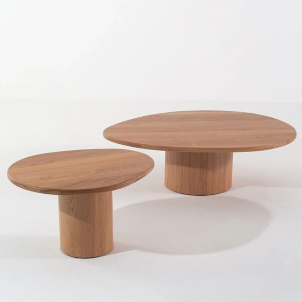 Koko Solid Wood Nesting Coffee Table Set Of 2 - Image 3