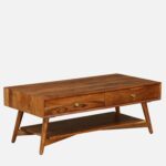 Kona Retro Solid Wood Storage Coffee Table - Image 2