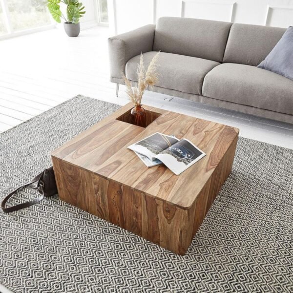 Dovl Solid Wood Square Coffee Table - Image 3