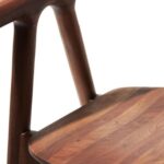 Classy Solid Wood High Back Dining Chair - Image 6