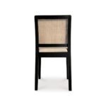 Ivory Solid Wood Rattan Dining Chair Set of 2 - Image 7