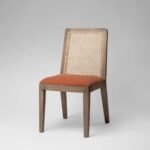 Fegi Solid Wood Rattan Dining Chair - Image 3