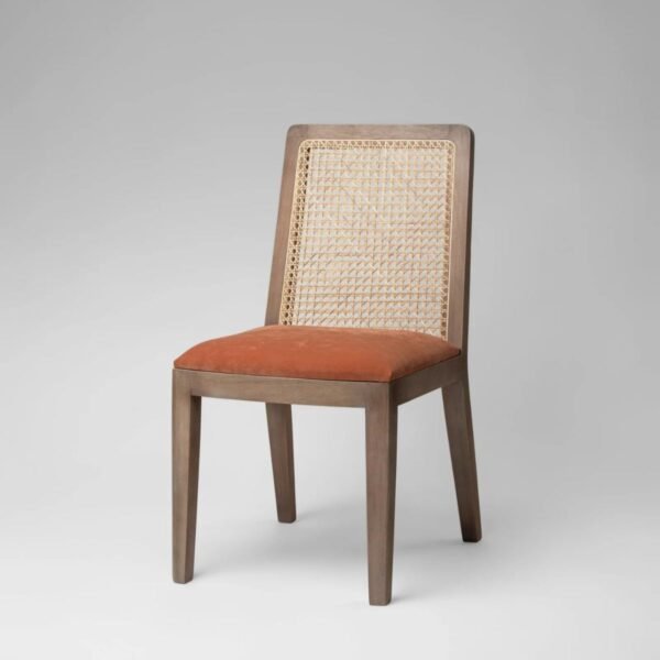 Fegi Solid Wood Rattan Dining Chair - Image 3