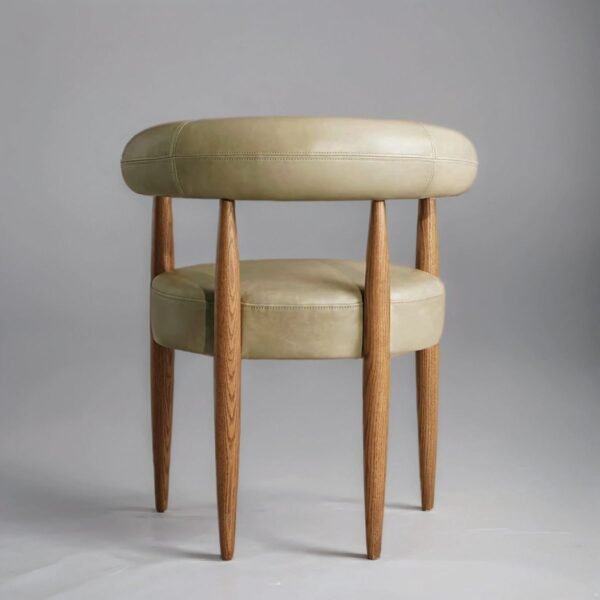 Sutton Solid Wood Curved Dining Chair - Image 4