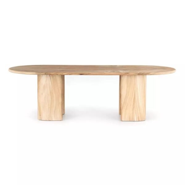 Joro Solid Wood Modern 8-10 Seater Dining Table - Image 3
