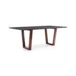 Gimo Solid Wood and Marble Top 8-10 Seater Dining Table - Image 4