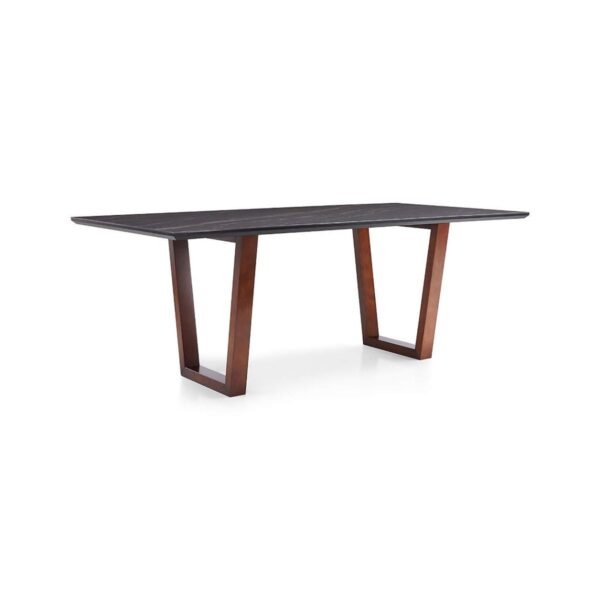 Gimo Solid Wood and Marble Top 8-10 Seater Dining Table - Image 4