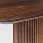 Odon Solid Wood 8-Seater Minimalist Dining Table - Image 3