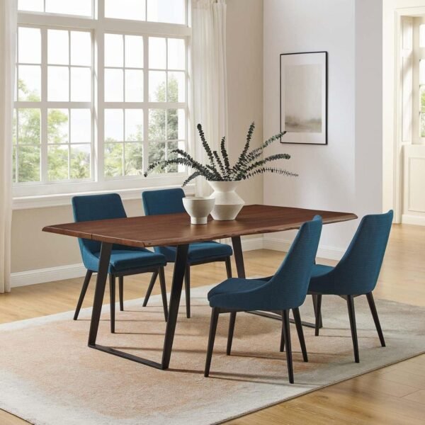 Paris Solid Wood Live Edge Dining Table - Image 1