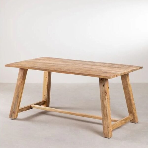 Zone Solid Wood 6-Seater Dining Table - Image 3