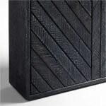 Duke Solid Wood Black 8-Seater Dining Table - Image 7