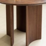 Fred Modern Round Solid Wood Dining Table - Image 6