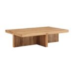 Thomas Solid Wood Contemporary Rectangular Coffee Table - Image 5