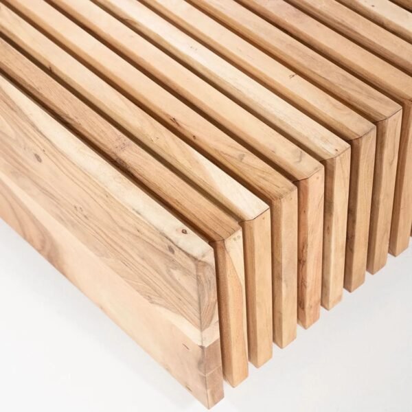 Exon Solid Wood Fluted Coffee Table - Image 5