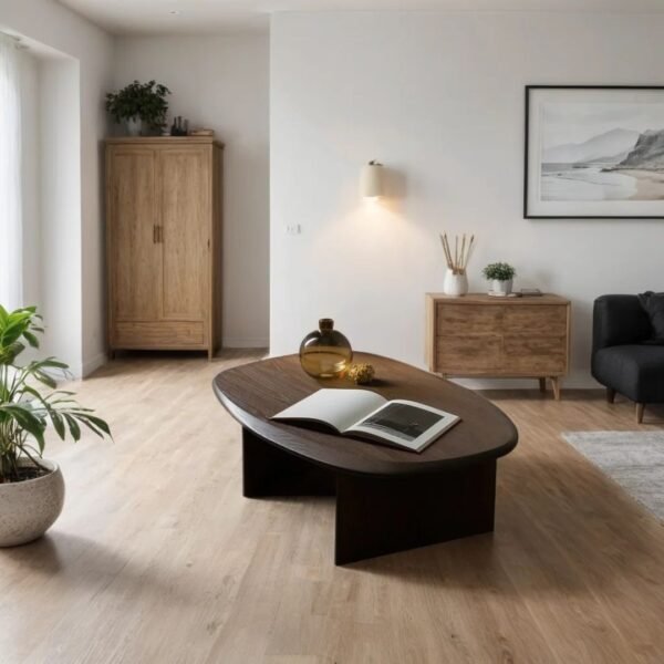 Stan Solid Wood Modern Coffee Table - Image 1