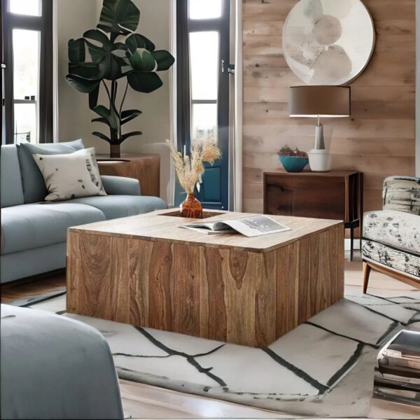 Dovl Solid Wood Square Coffee Table - Image 2