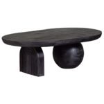 Meda Solid Wood Pedestal Coffee Table - Image 4