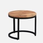 Kudo Solid Wood Nesting Coffee Table Set of 3 - Image 5