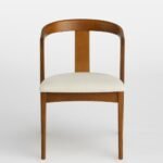 Henley Solid Wood Upholstered Dining Chair - Image 4