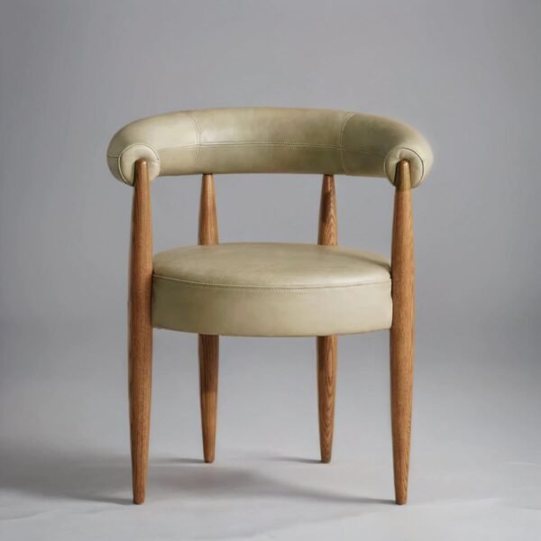 Sutton Solid Wood Curved Dining Chair - Image 2