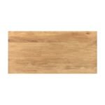 Pebble Solid Wood Dining Table with Metal Legs - Image 6