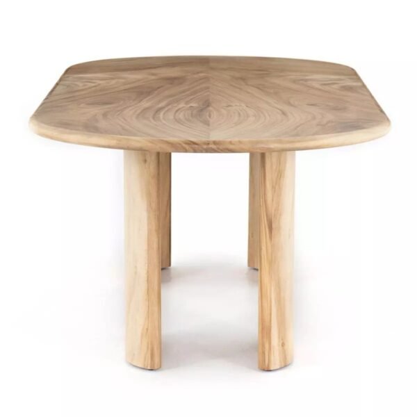 Joro Solid Wood Modern 8-10 Seater Dining Table - Image 4
