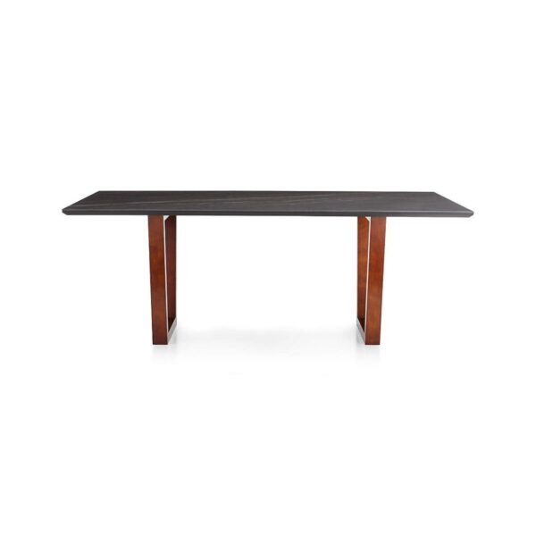 Gimo Solid Wood and Marble Top 8-10 Seater Dining Table - Image 3