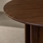 Fred Modern Round Solid Wood Dining Table - Image 7