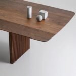 Odon Solid Wood 8-Seater Minimalist Dining Table - Image 4