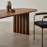 Juna Solid Wood Modern 8-Seater Oval Dining Table - Image 3