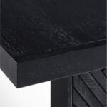 Duke Solid Wood Black 8-Seater Dining Table - Image 6