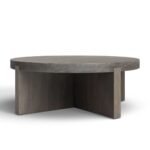 Thomas Solid Wood Contemporary Round Coffee Table - Image 6