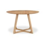 Weston Solid Wood Round Modern 4-Seater Dining Table - Image 5