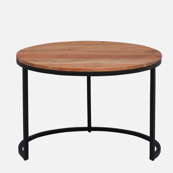 Kudo Solid Wood Nesting Coffee Table Set of 3 - Image 3