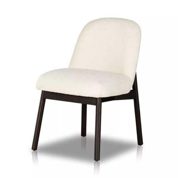 Harry Solid Wood Armless Upholstered Dining Chair - Image 8