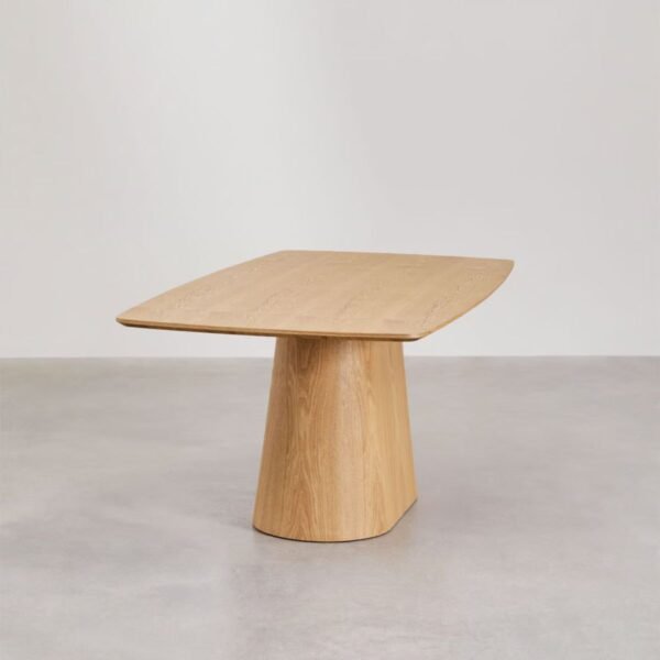 Kira Solid Wood Rectangular 6-8 Seater Dining Table - Image 3