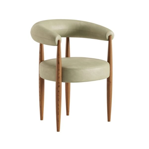 Sutton Solid Wood Curved Dining Chair - Image 5
