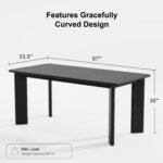 Geto Solid Wood Rectangular 6-Seater Dining Table - Image 7