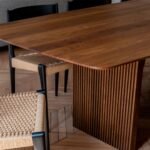 Odon Solid Wood 8-Seater Minimalist Dining Table - Image 5